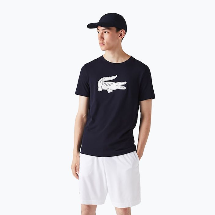 Lacoste men's tennis shirt navy blue TH2042 2
