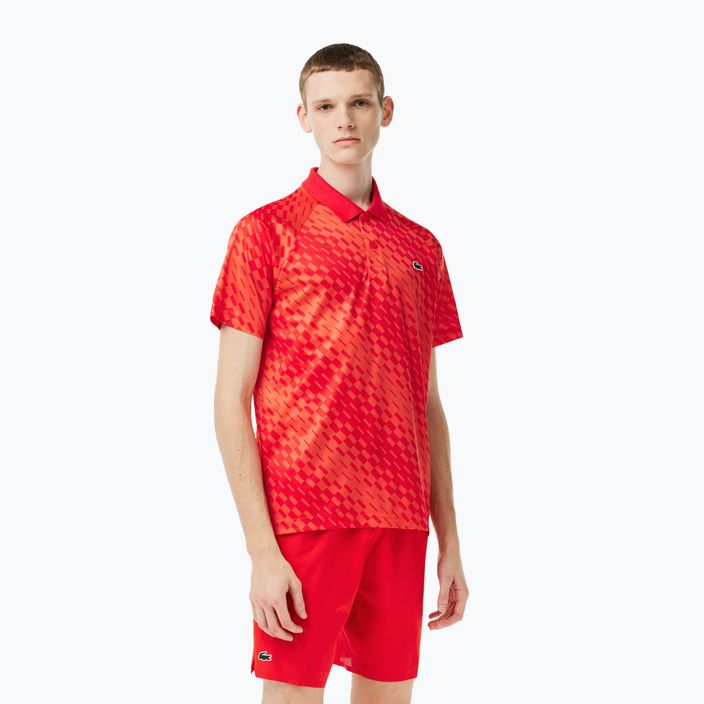 Lacoste men's tennis polo shirt red DH5174
