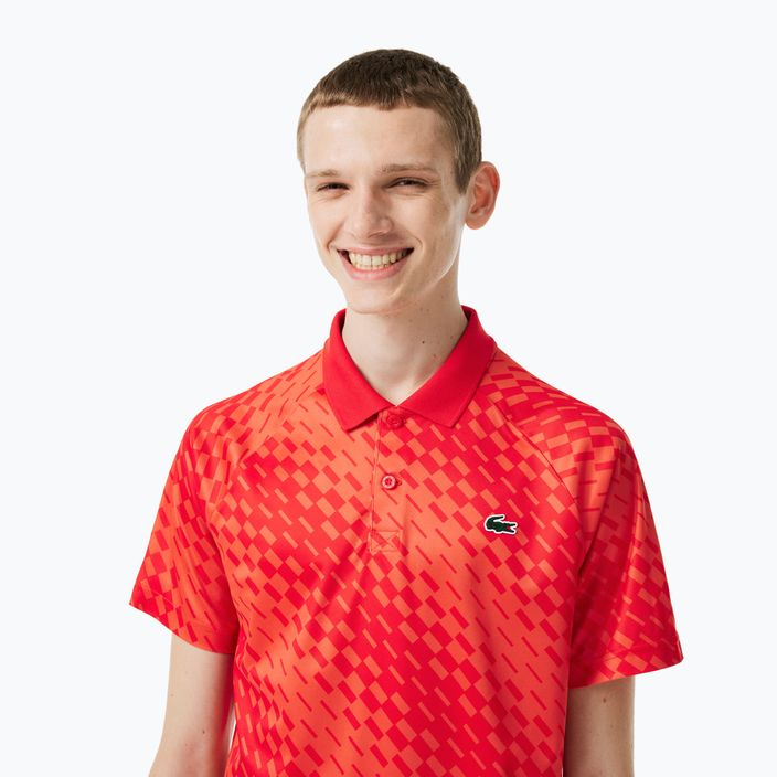 Lacoste men's tennis polo shirt red DH5174 3