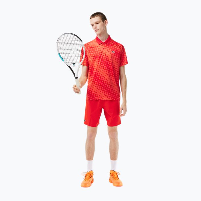 Lacoste men's tennis polo shirt red DH5174 4
