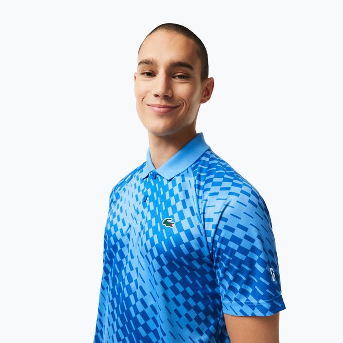 Lacoste men's tennis polo shirt blue DH5174 3