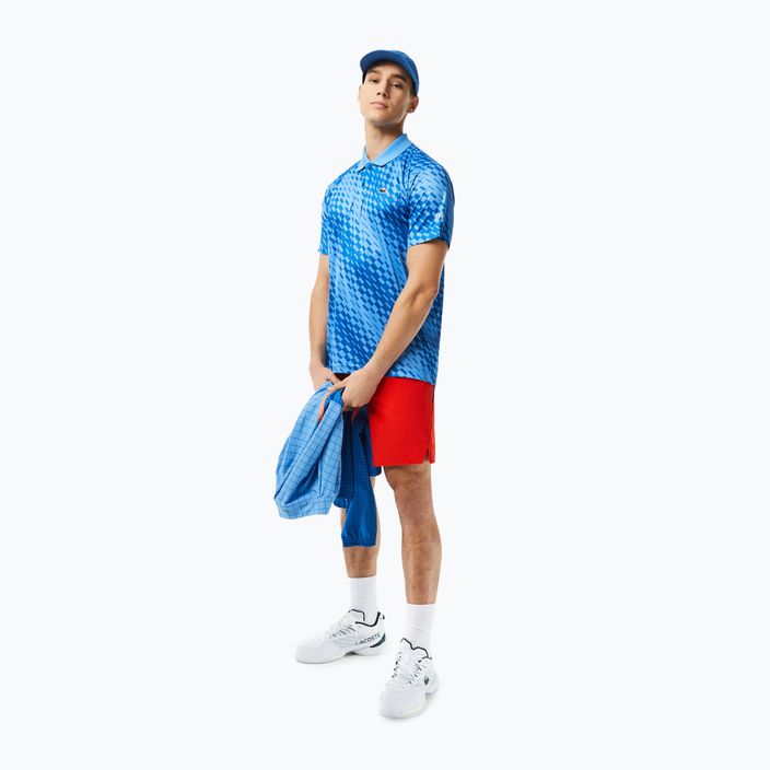 Lacoste men's tennis polo shirt blue DH5174 4