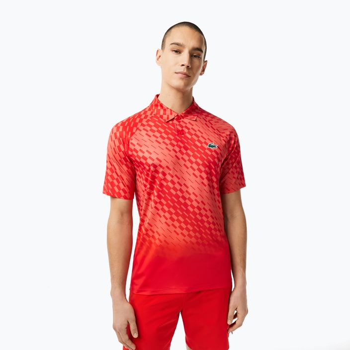 Lacoste men's tennis polo shirt red DH5177