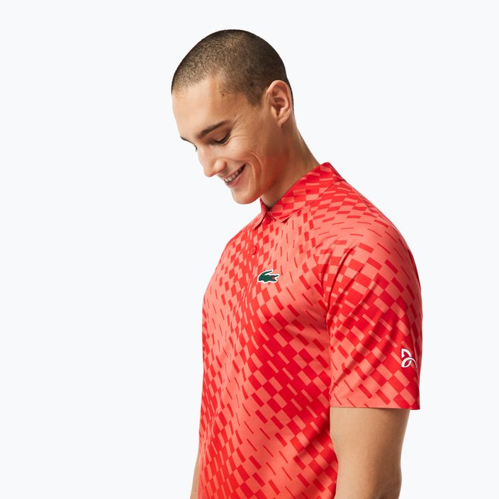 Lacoste men's tennis polo shirt red DH5177 3