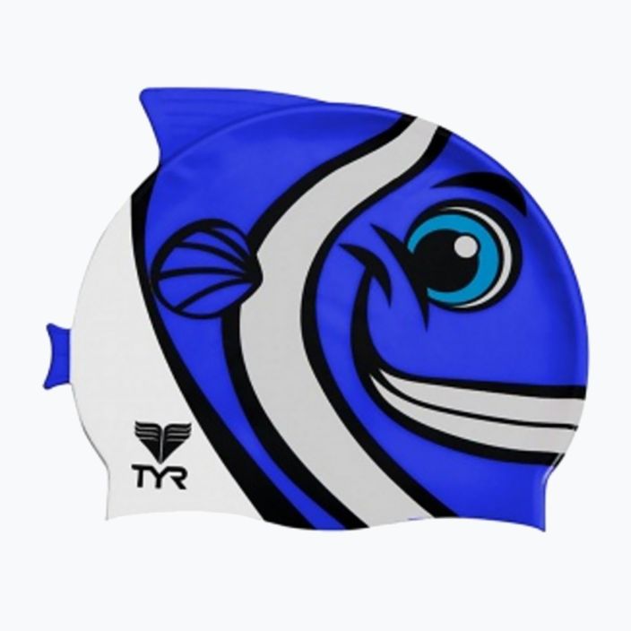 TYR Charactyr Happy Fish children's swimming cap blue LCSHFISH 2