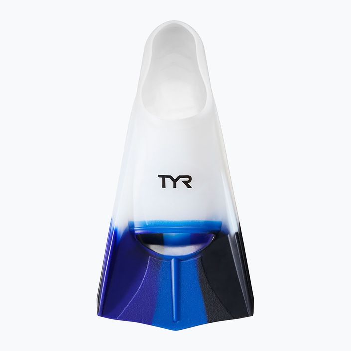TYR Stryker Silicone white and colour swim fins LFSTRKR 5