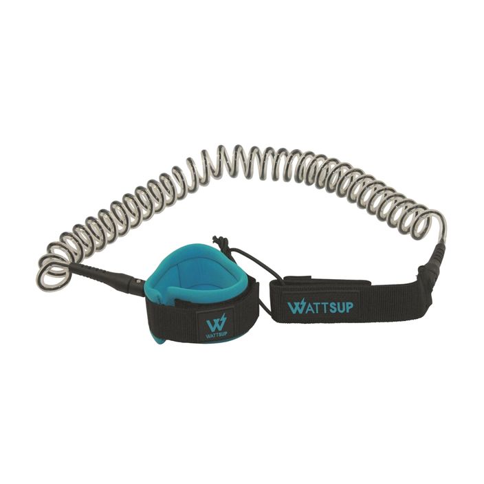 Leash for WATTSUP Coiled 10' SUP board black/blue 2