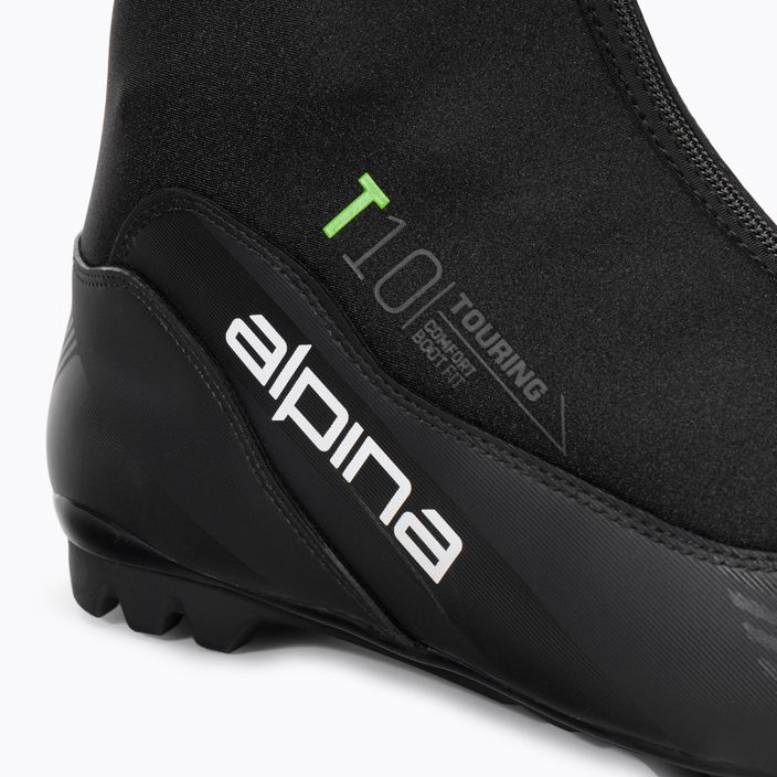 Men's cross-country ski boots Alpina T 10 black/green 9