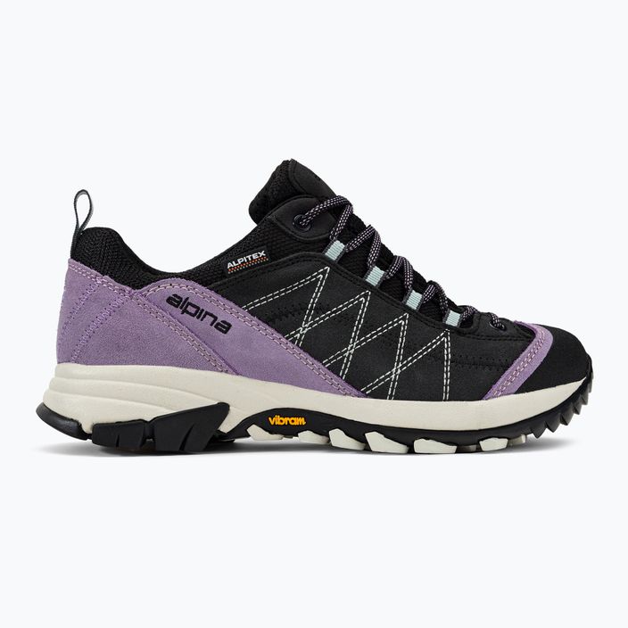 Women's trekking shoes Alpina Glacia lavander/black 2