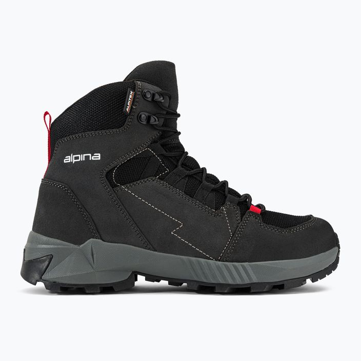 Men's trekking boots Alpina Tracker Mid black/grey 2