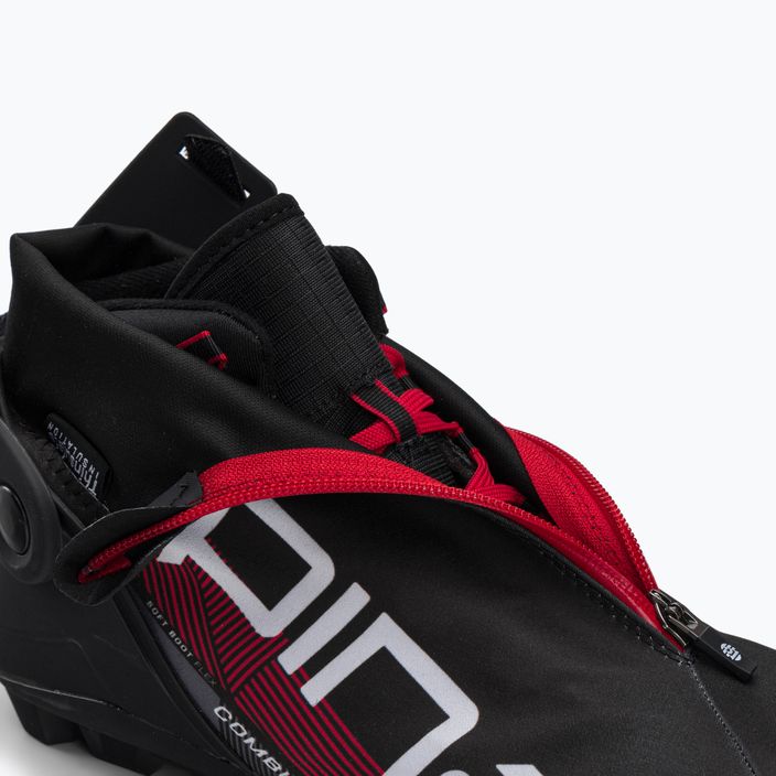 Men's cross-country ski boots Alpina N Combi black/white/red 11
