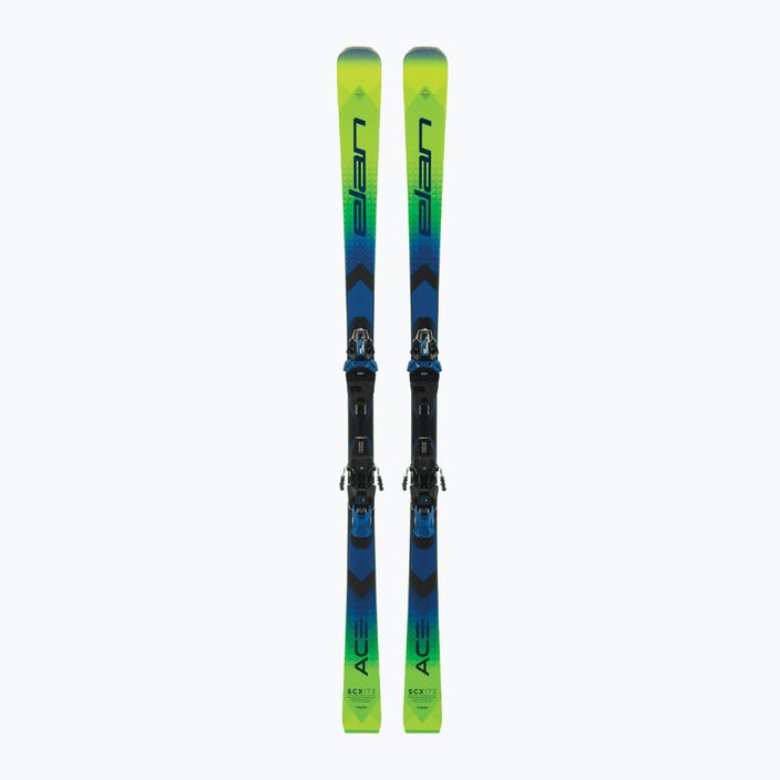 Elan Ace SCX Fusion + EMX 12 downhill skis green-blue AAJHRC21 10