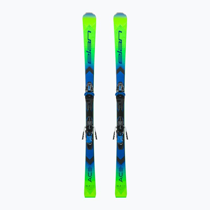 Elan Ace SLX Fusion + EMX 12 downhill ski green-blue AAKHRD21