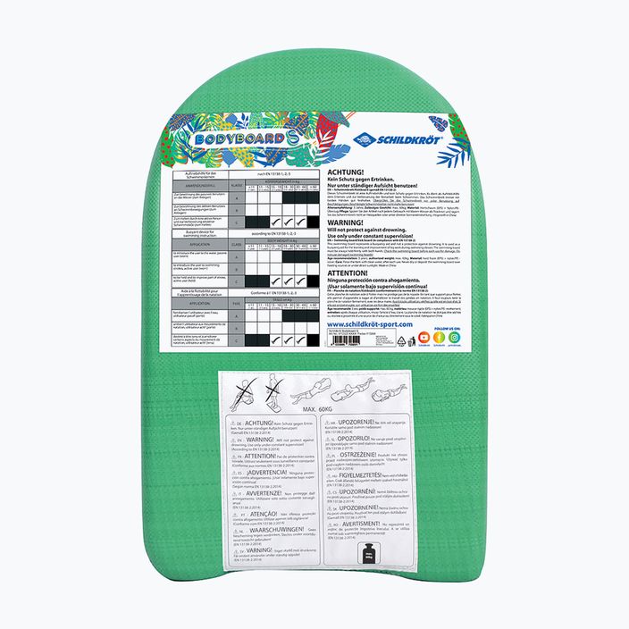 Schildkröt Bodyboard swim board green-blue 970322 6