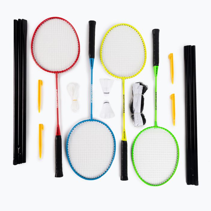 Sunflex Matchmaker 4 colour badminton set 53547
