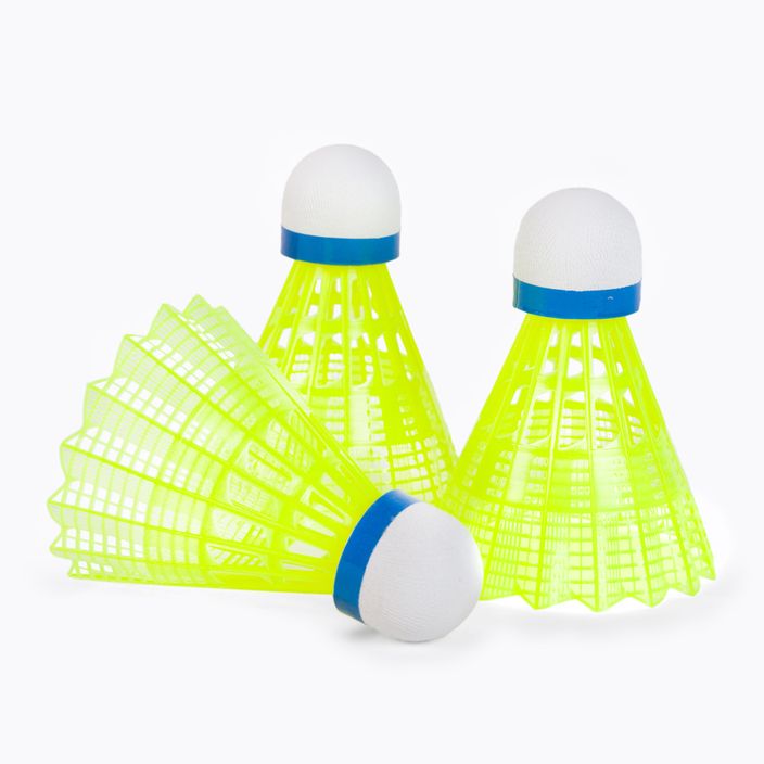 Sunflex Nylon badminton shuttlecocks 3XY 3 pcs yellow 53559 2