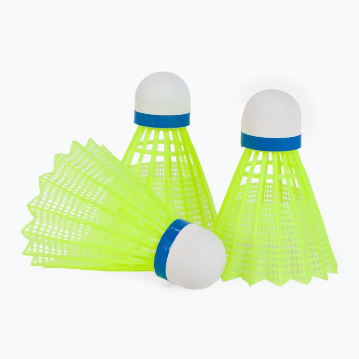 Sunflex Hobby badminton shuttlecocks 6 pcs white and yellow 53562 3
