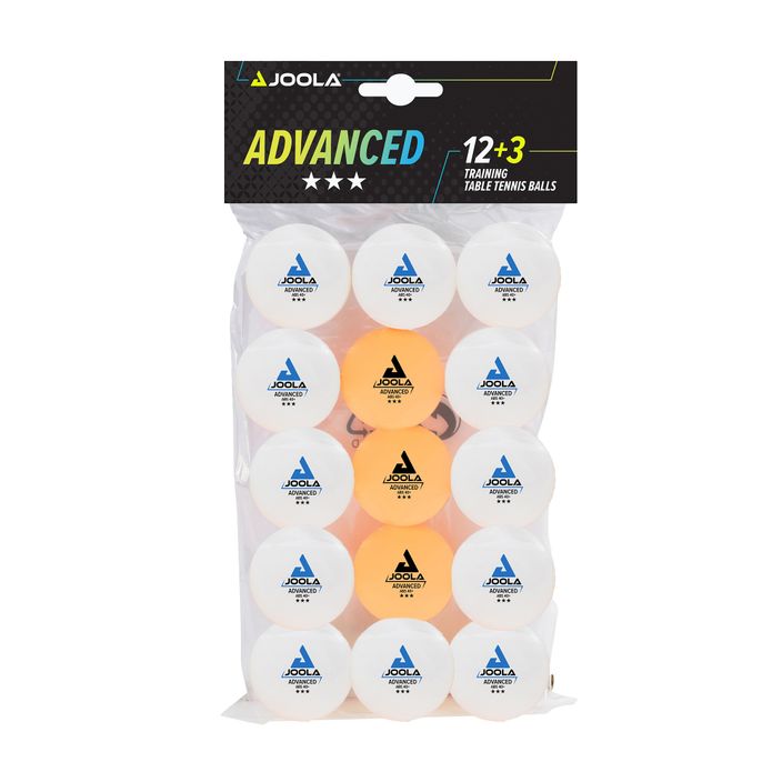 JOOLA Advanced Training 40+ table tennis balls 12+3 pcs orange 2