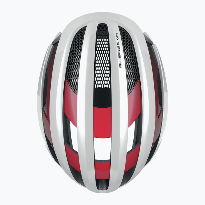 ABUS AirBreaker bicycle helmet white and red 86836 9
