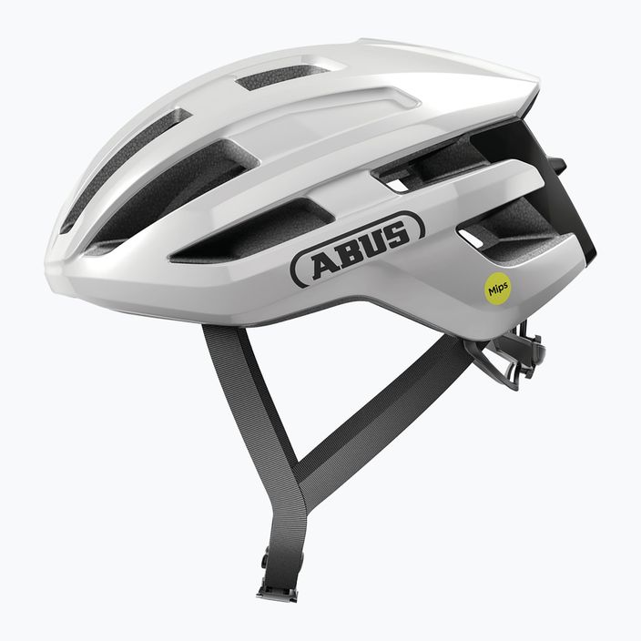 ABUS PowerDome MIPS shine white bicycle helmet 2