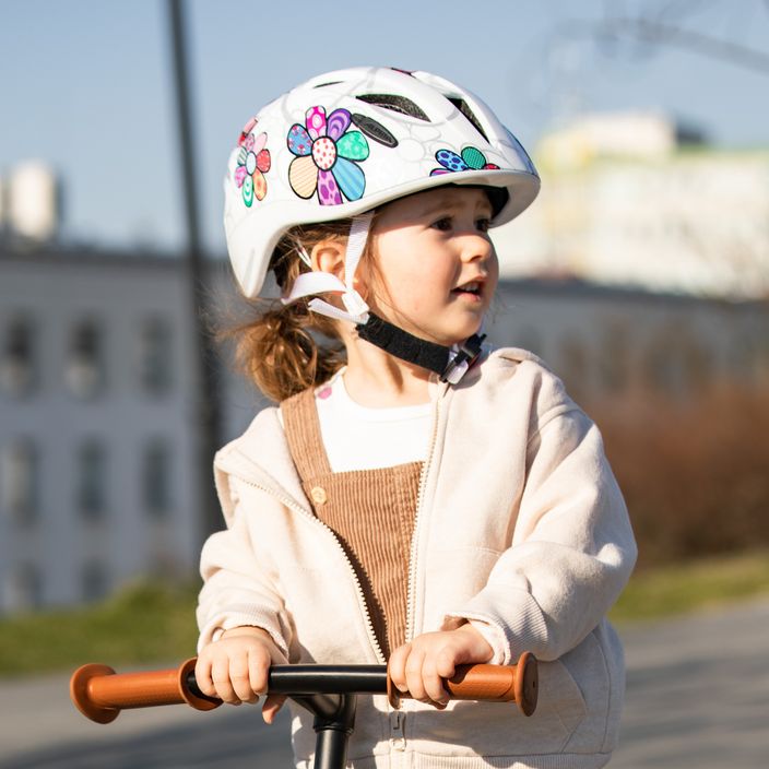 Children's bicycle helmet Alpina Ximo Flash white flower 8