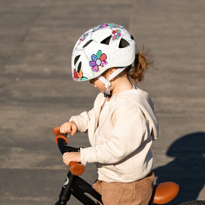 Children's bicycle helmet Alpina Ximo Flash white flower 9