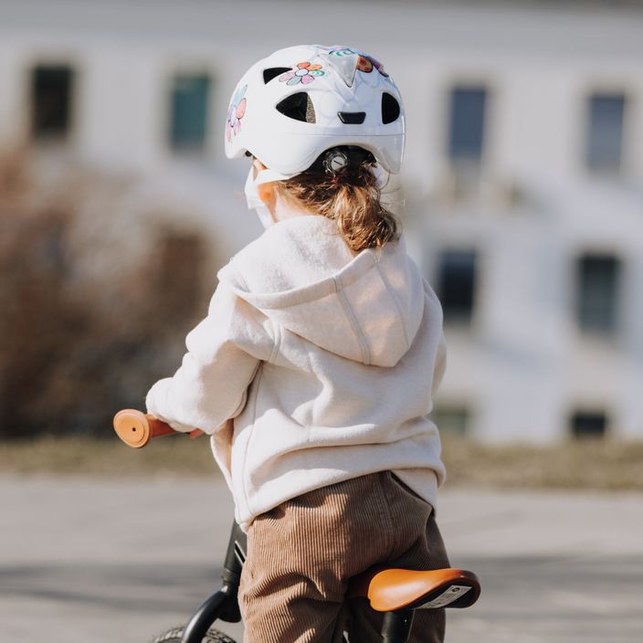 Children's bicycle helmet Alpina Ximo Flash white flower 10