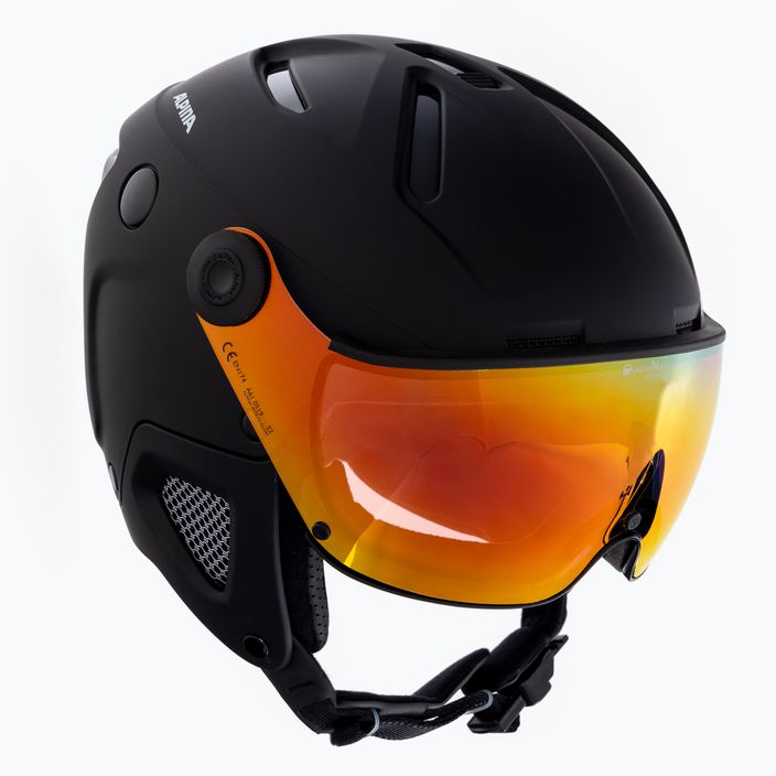 Ski helmet Alpina Attelas Visor QVM black matte