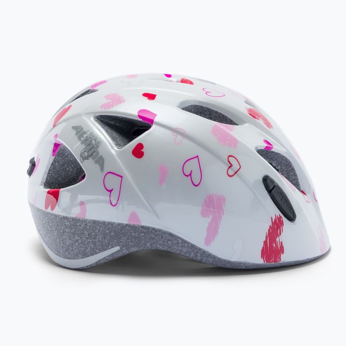 Children's bicycle helmet Alpina Ximo white hearts 3