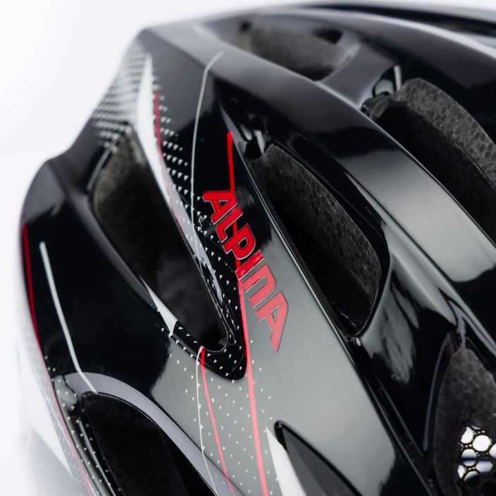 Bicycle helmet Alpina MTB 17 black/white/red 7