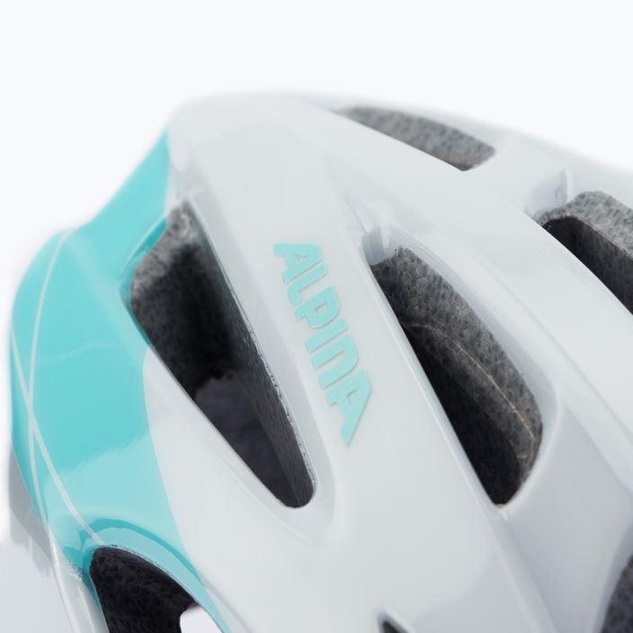 Bicycle helmet Alpina MTB 17 white/light blue 7
