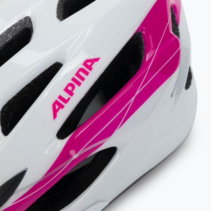Bicycle helmet Alpina MTB 17 white/pink 7