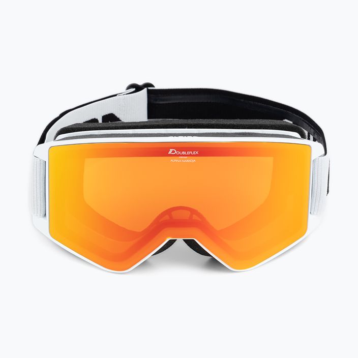 Ski goggles Alpina Narkoja Q-Lite white/orange 2