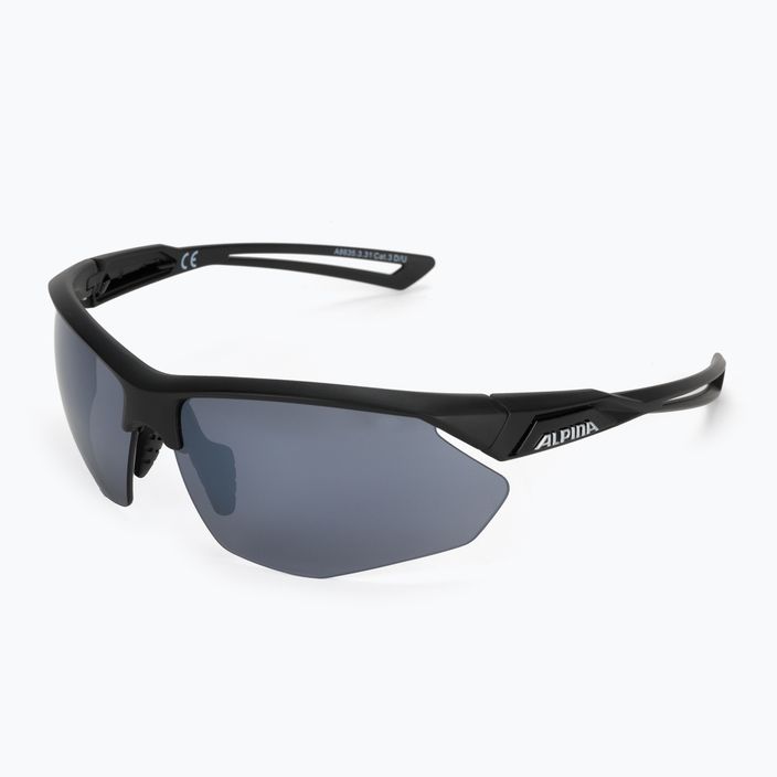 Bicycle goggles Alpina Defey HR black matte/black mirror 5