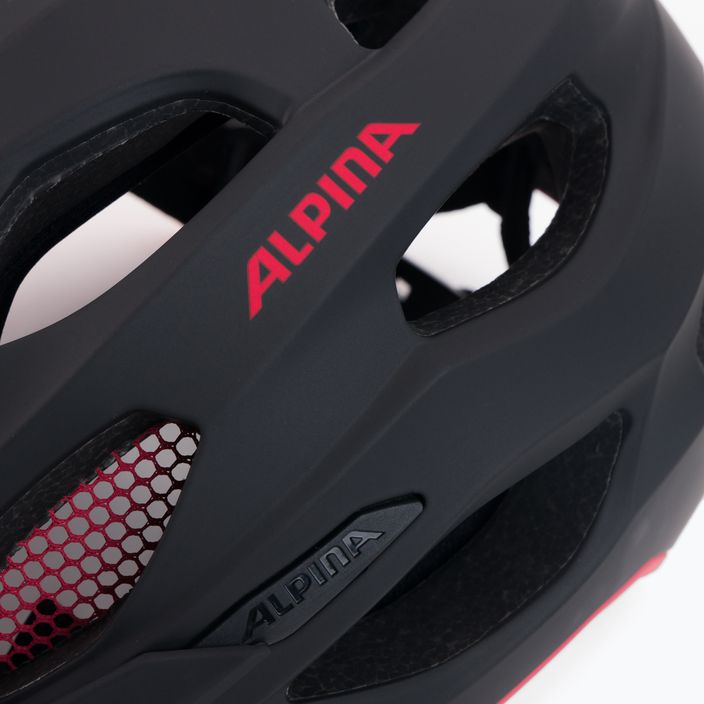 Bicycle helmet Alpina Carapax 2.0 black/red matte 7