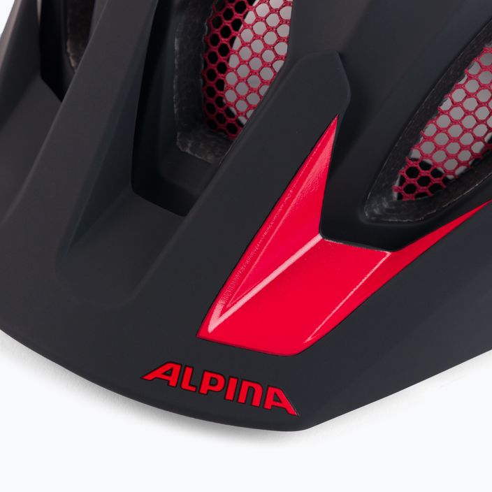 Bicycle helmet Alpina Carapax 2.0 black/red matte 8