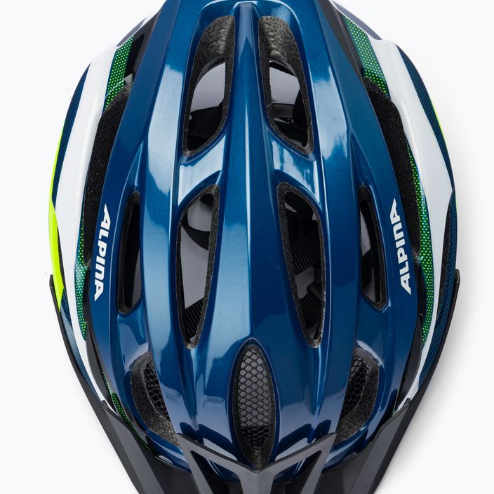 Bicycle helmet Alpina MTB 17 dark blue/neon 6