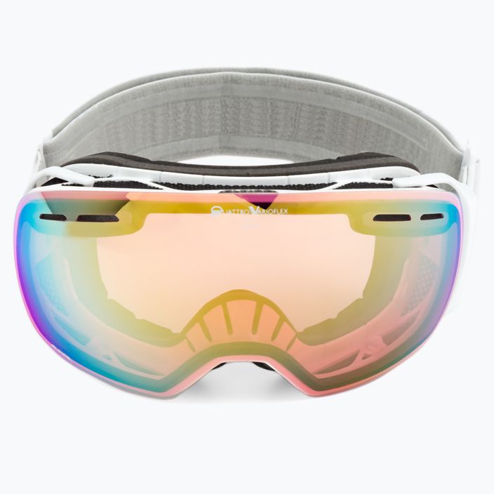 Ski goggles Alpina Granby QV white gloss/gold sph 2