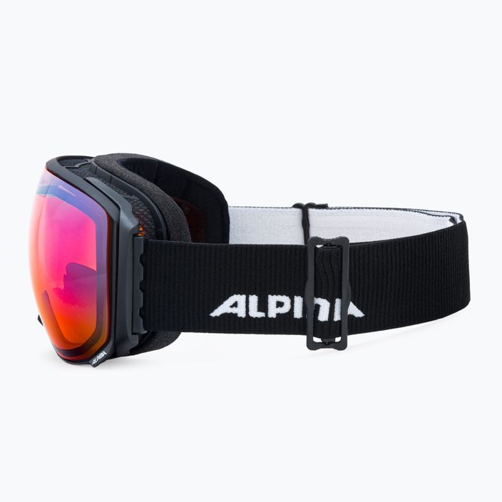 Ski goggles Alpina Big Horn QV-Lite black matt/blue sph 4