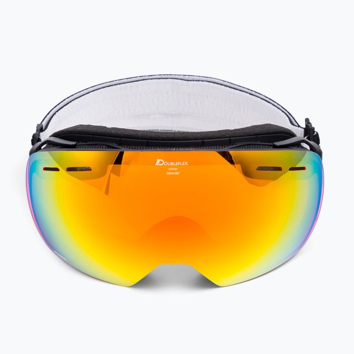 Ski goggles Alpina Granby Q-Lite black matt/red sph 2