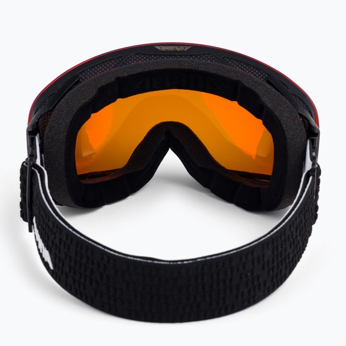 Ski goggles Alpina Granby Q-Lite black matt/red sph 3