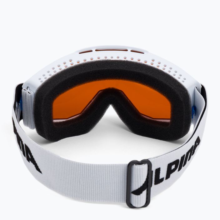 Children's ski goggles Alpina Piney white matt/orange 3