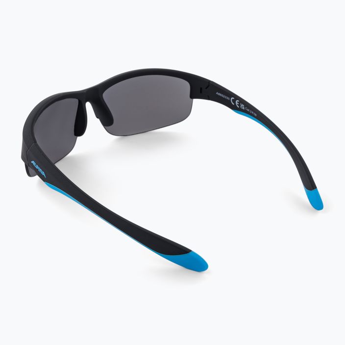 Children's sunglasses Alpina Junior Flexxy Youth HR black blue matt/blue mirror 2