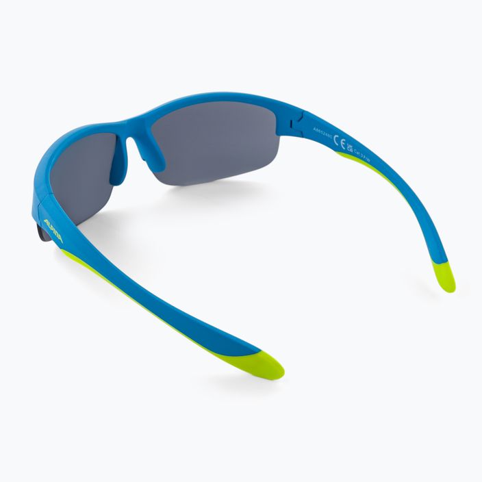 Children's sunglasses Alpina Junior Flexxy Youth HR blue lime matt/black 2