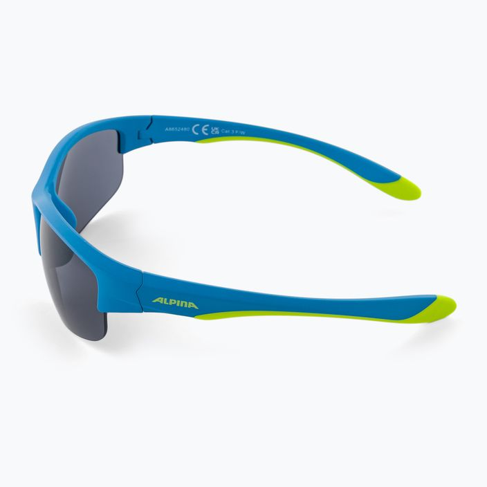 Children's sunglasses Alpina Junior Flexxy Youth HR blue lime matt/black 4