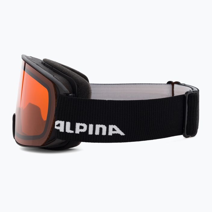 Ski goggles Alpina Nakiska black matt/orange 4