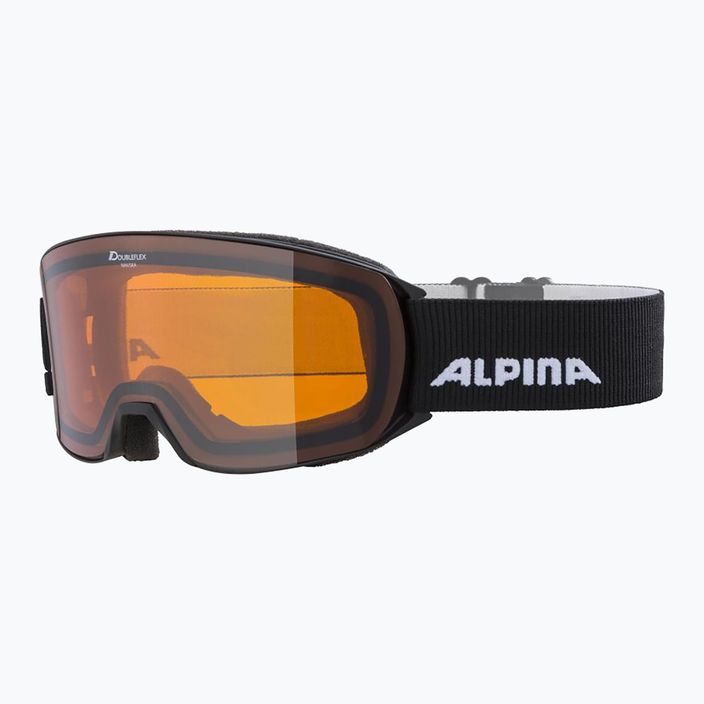 Ski goggles Alpina Nakiska black matt/orange 6