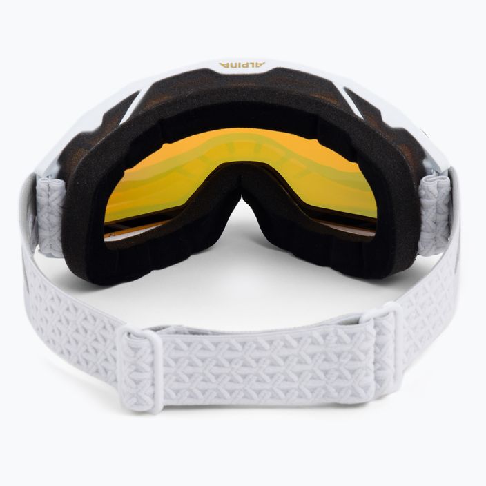Ski goggles Alpina Nakiska Q-Lite white matt/pink 3