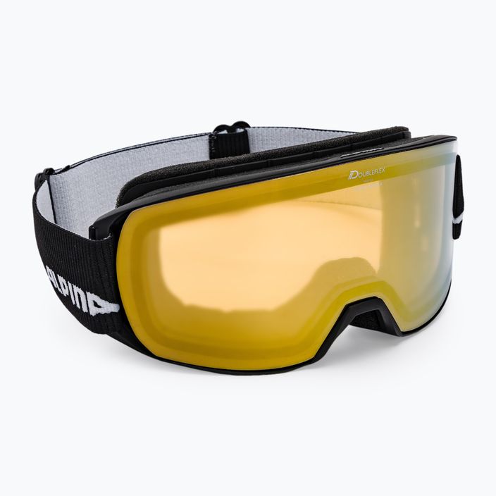 Ski goggles Alpina Nakiska Q-Lite black matt/gold