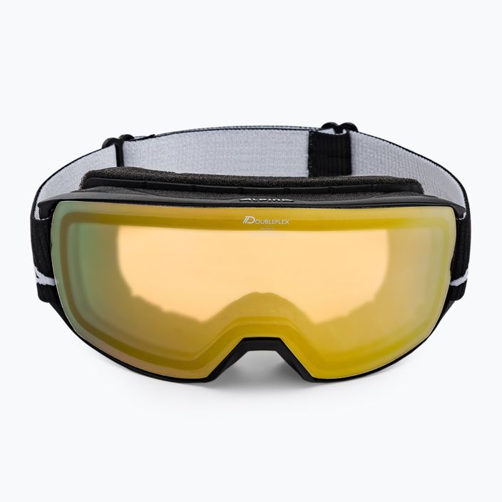 Ski goggles Alpina Nakiska Q-Lite black matt/gold 2